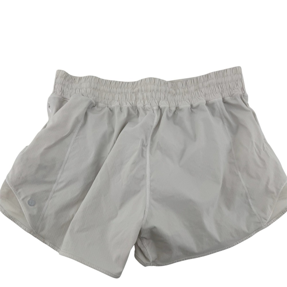 Lululemon Women's Running Shorts Size 10 Tall Athletic Lined White